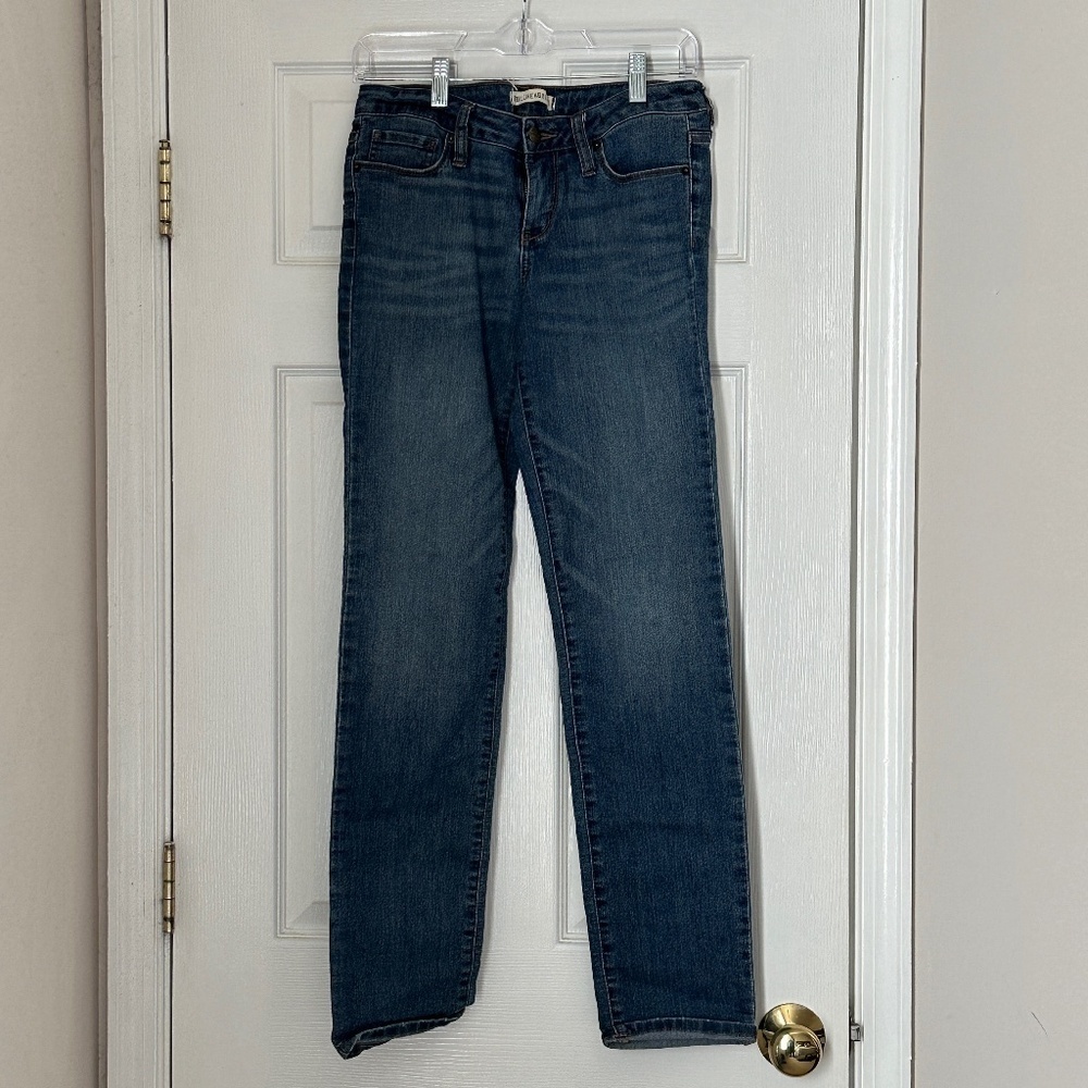 Bullhead Black Super Skinny Size 9 Jeans  Whisker Distressing Dark Wash Classic